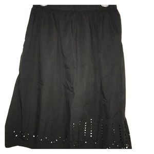 NWT Gap black skirt with cut out designs size med
